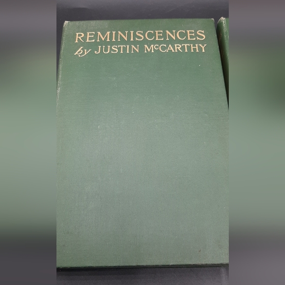 Reminiscences by Justin McCarthy Volume 1 & 2 Books 1899 Deckle Edge - Picture 2 of 15